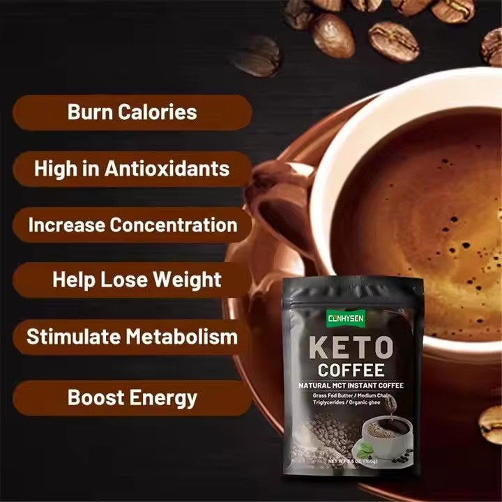 Private Label Keto Slimming Coffee Weight Loss Diet Control MCT Meal Replacement Food Instant