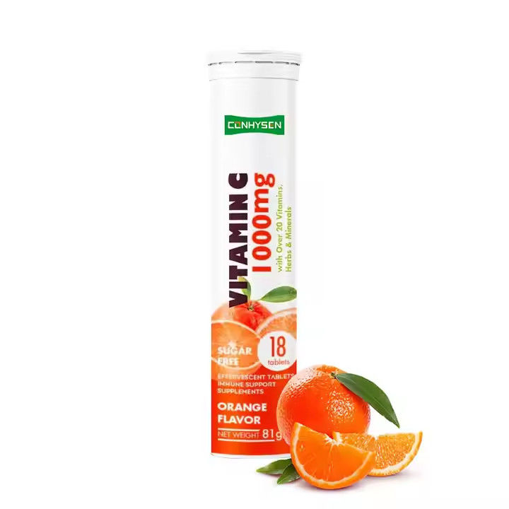 OEM ODM Vitamin C Effervescent Tablets 1000mg Over 20 Vitamins Herbs Minerals Immune Support