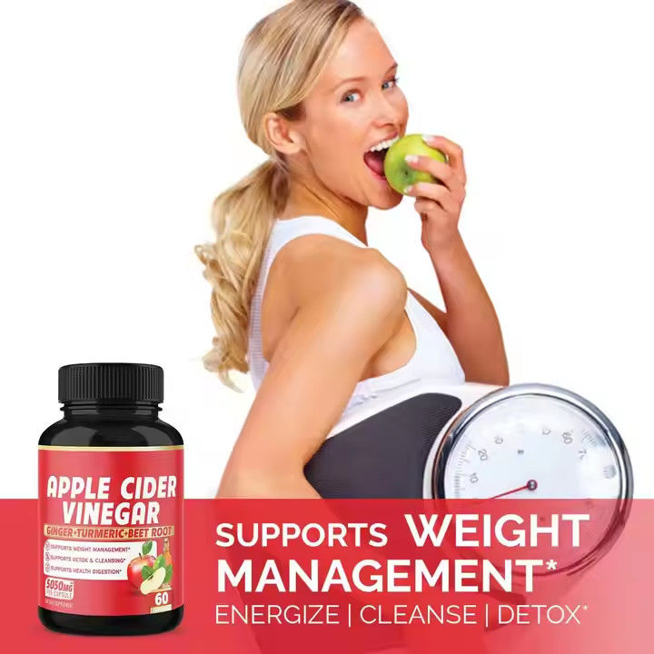 Private Label Apple Cider Vinegar Capsules Factory for Weight Management Burning Fat
