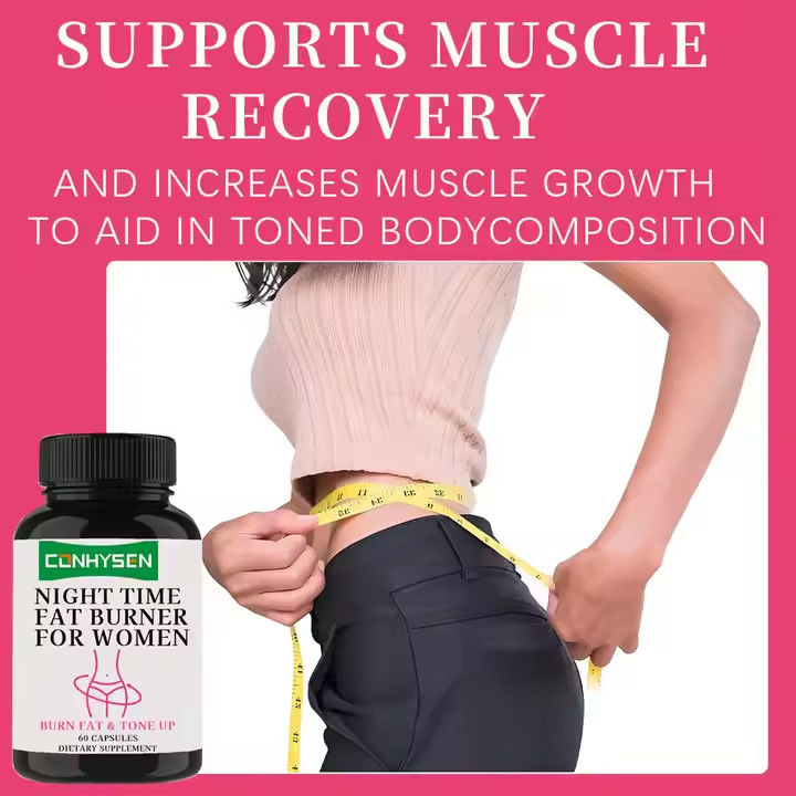 OEM Night Time Fat Burner Capsules Women Detox Weight Loss Plus Appetite Suppressant Supplement