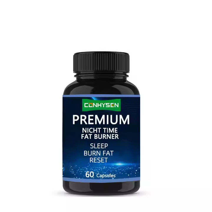 L Theanine Slim Fat Burner Capsules Night Time Supports Weight Management OEM ODM