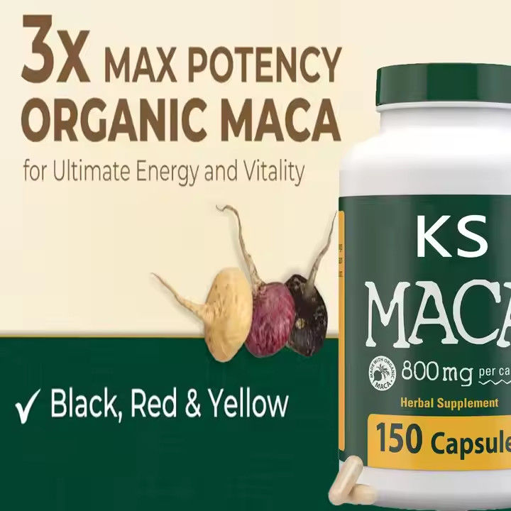 Maca Root Capsules Energy Immune Support Man Energy Organic Male Enhancement Pills