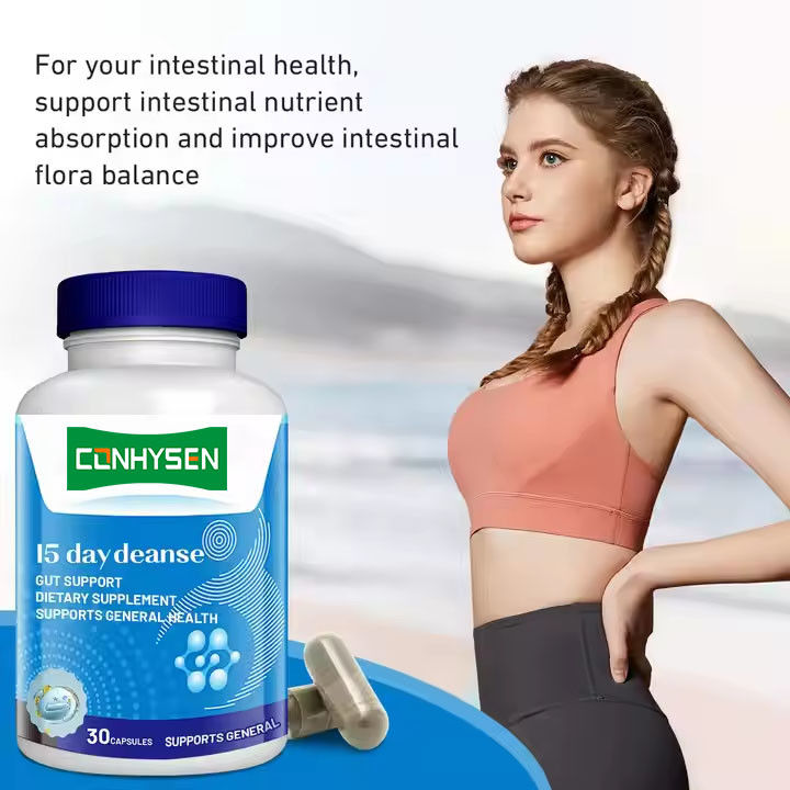 Private Label 15 Day Gut Cleanse Capsules For Digestive Health & Gut Health Body Slimming