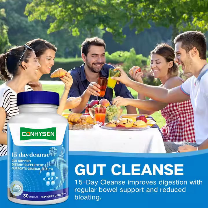 Private Label 15 Day Gut Cleanse Capsules For Digestive Health & Gut Health Body Slimming