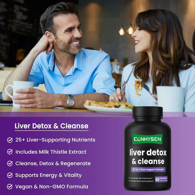 Milk Thistle Seed Extract Slimming Capsules Liver Detox And Cleanse Capsules Custom Flavor