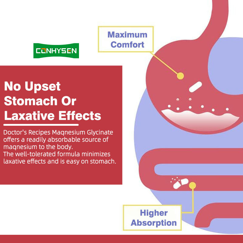 OEM Magnesium Glycinate Capsules For Support Muscles Energy Production Promote Calmness Relaxation