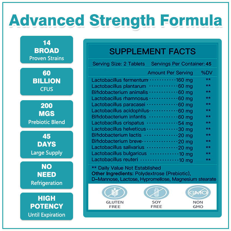 Men's Probiotics Capsules Reduces Bloating And Gas For Health Product
