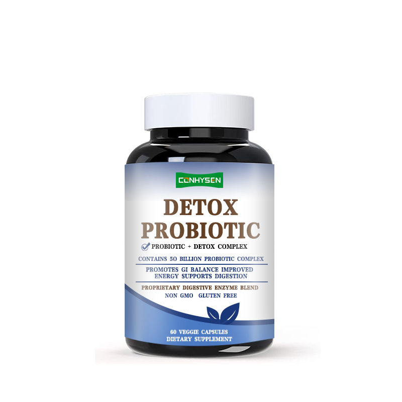 Premium Custom Detox Probiotics Capsules Improves Energy Levels Formulated For Women And Men