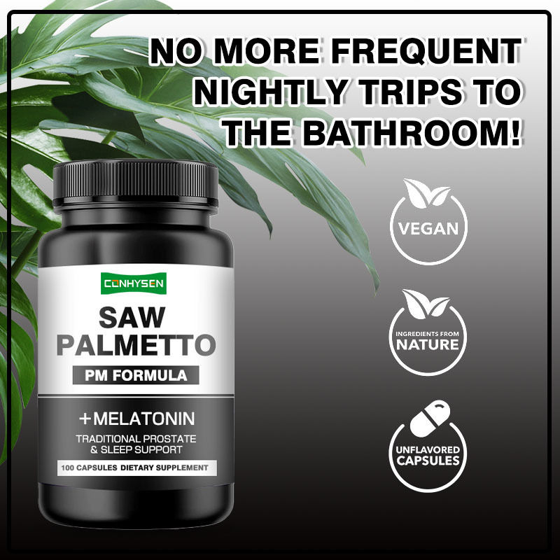 PM Formula For Traditional Prostate Sleep Support Saw Palmetto Capsules With Melatonin