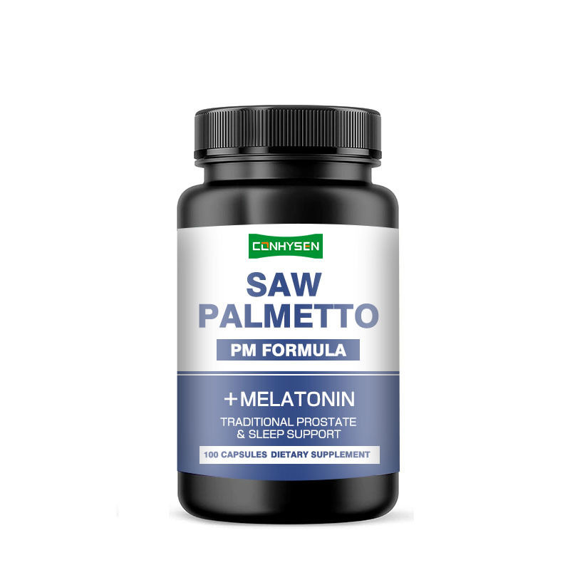 OEM/ODM Saw Palmetto Vegan Supplement Saw Palmetto Capsules for Reduces Frequent Urination