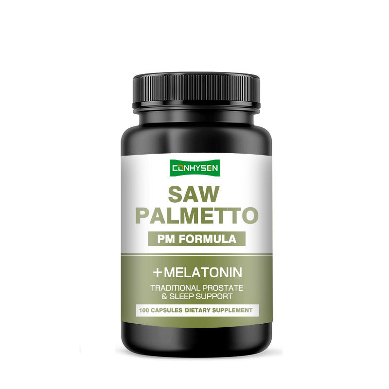 Premium Custom Saw Palmetto Capsules Supports Bladder Function Natural Saw Palmetto Extract Capsules