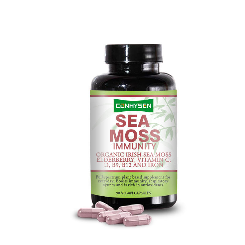 Factory Customization 7-In-1 Formula Strengthen Respiratory System Sea Moss Capsules 90 Capsules