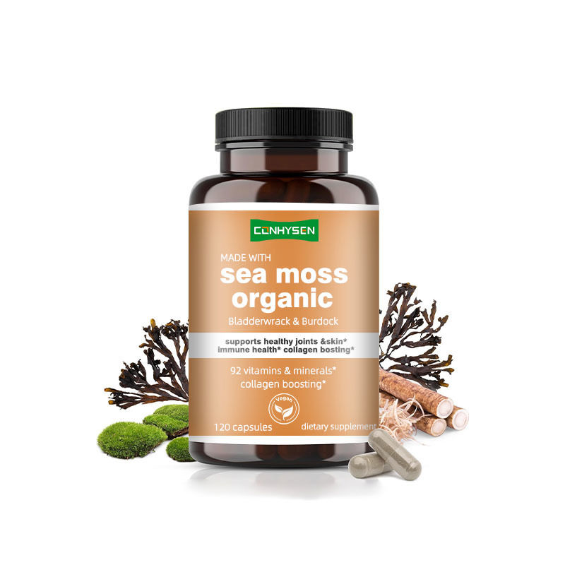Organic Sea Moss Capsules With Bladderwrack Burdock Supports Healthy Joints And Skin