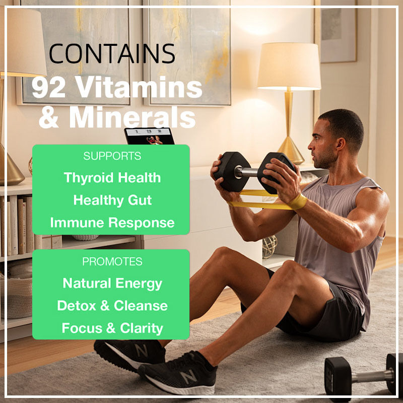 Custom Label Sea Moss Capsules 92 Vitamins Minerals Helps Support Healthy Aging Skin and Joints