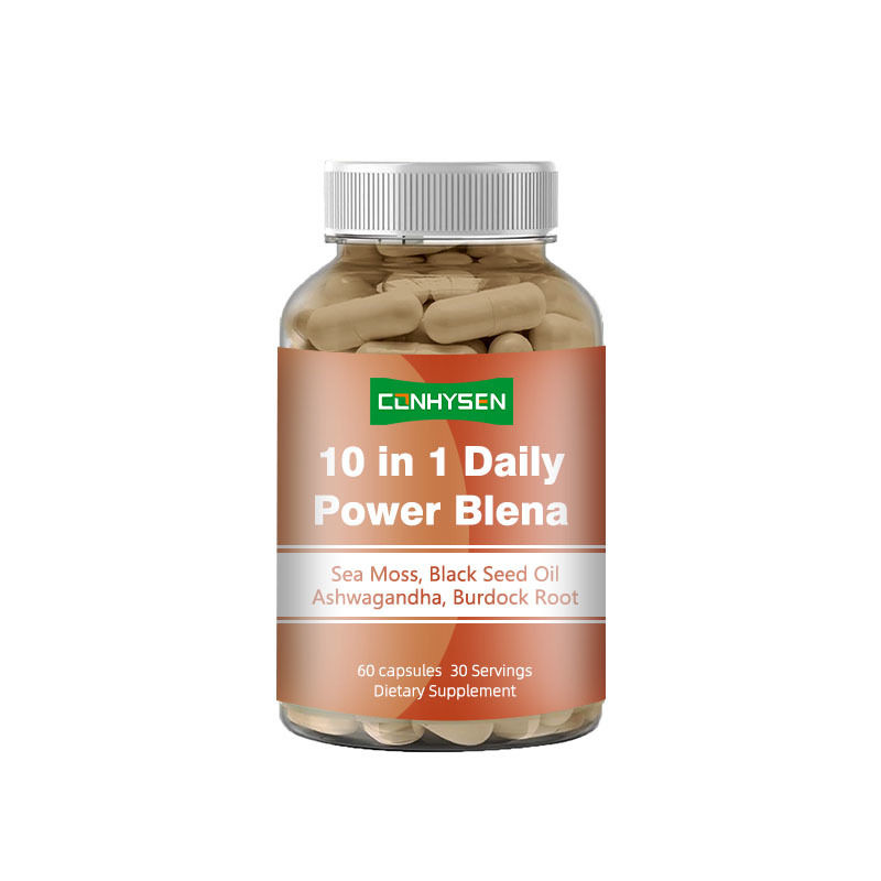 10-In-1 Daily Power Blena Sea Moss Capsules Boosts Emotional Balance With Ashwagandha