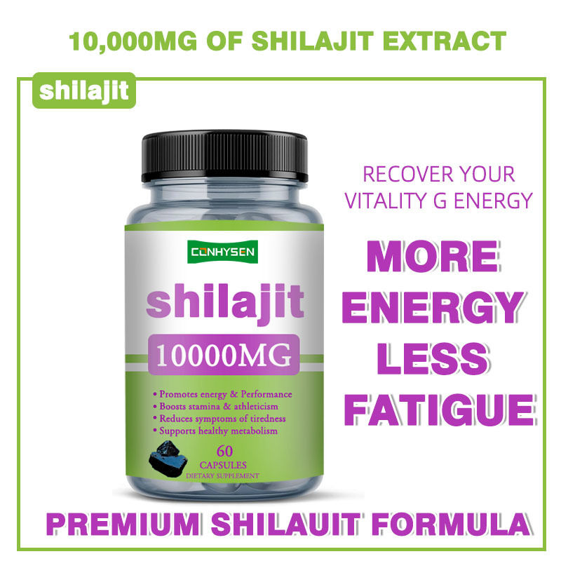 Private Labels 1000mg Pure Shilajit Capsules Health Care Capsules Promotes Energy And Performance
