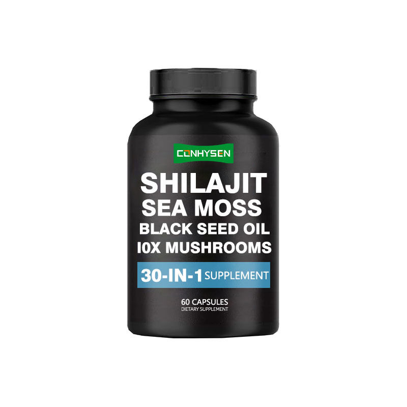 Shilajit Capsules With Sea Moss Black Seed Oil Dietary Supplement For Immunity Support