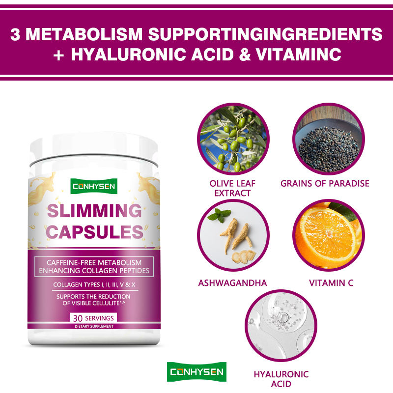 Private Labels Slimming Capsules Dietary Supplement Enhances Collagen Peptides With 5 Types Collagen