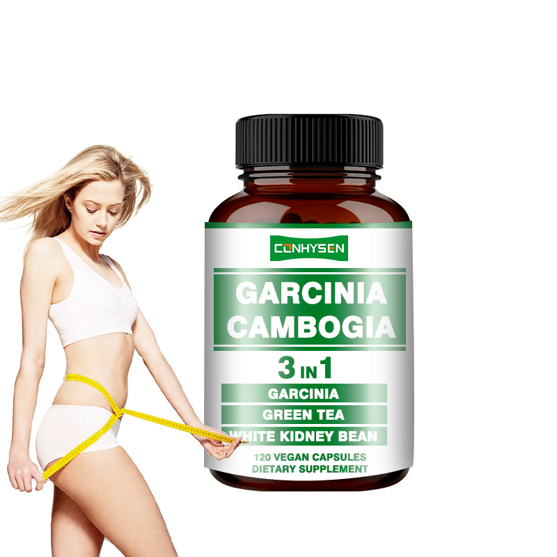 Hot Sale Garcinia Cambogia Capsules 3-In-1 Vegan Capsule Promotes Energy Production with Green Tea