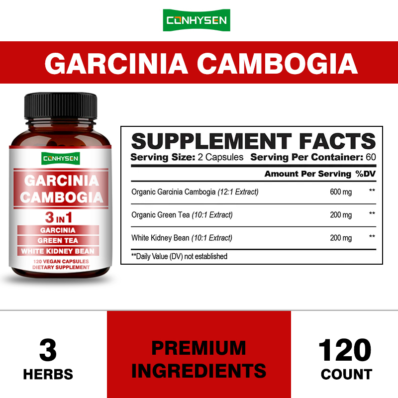 High Quality Garcinia Cambogia Capsules 3-In-1 Slimming Supplement Supports Body Balance
