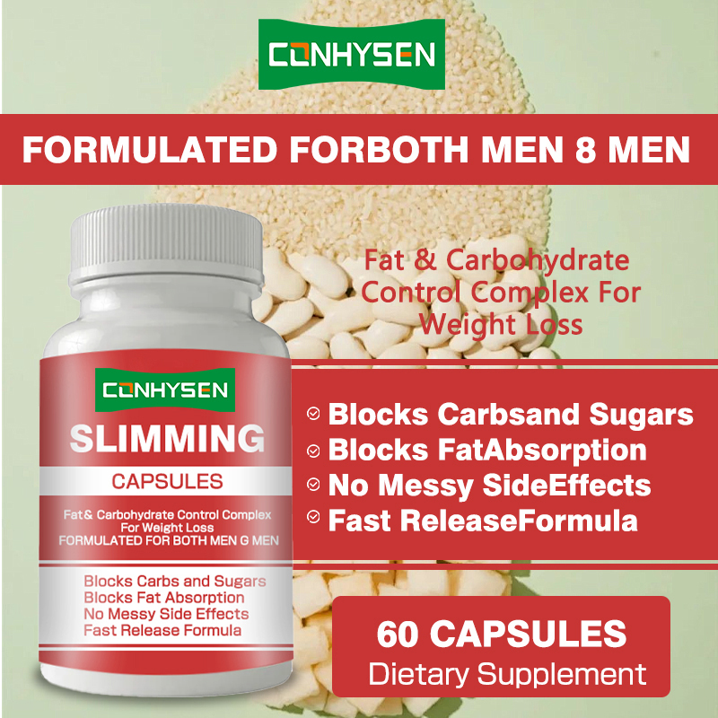 Private Labels Slimming Capsules Weight Loss Capsules Blocks Fat Absorption Formulated for Men