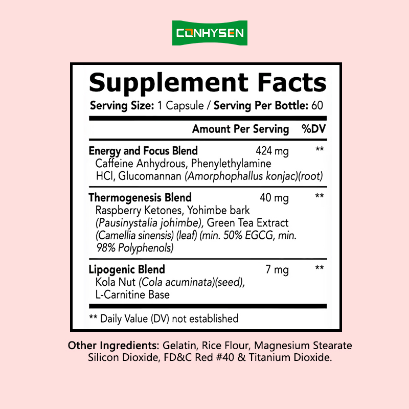 Premium Custom Female Diet Pills for Lipogenicto Curb Appetite Women Slimming Products