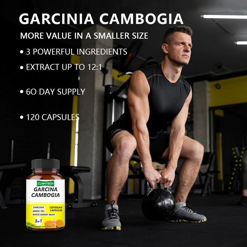 Factory Supply Garcinia Cambogia Capsules 3-In-1 Premium Ingredients Increase Energy Production