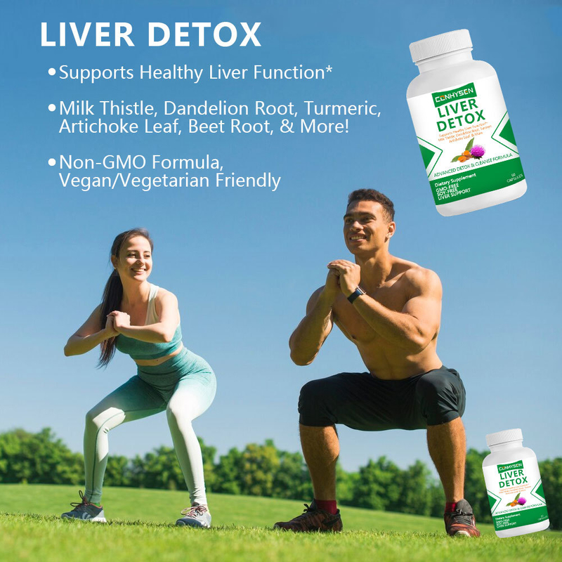 Slimming Products Liver Detox Capsules Supports Liver Cleanse Function Non GMO