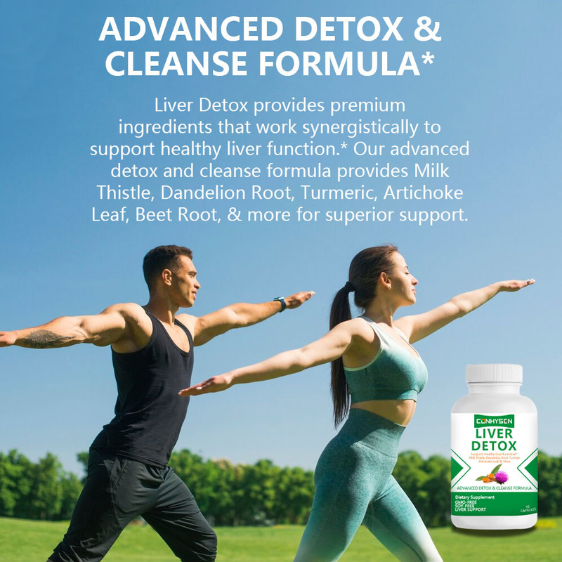 Slimming Products Liver Detox Capsules Supports Liver Cleanse Function Non GMO