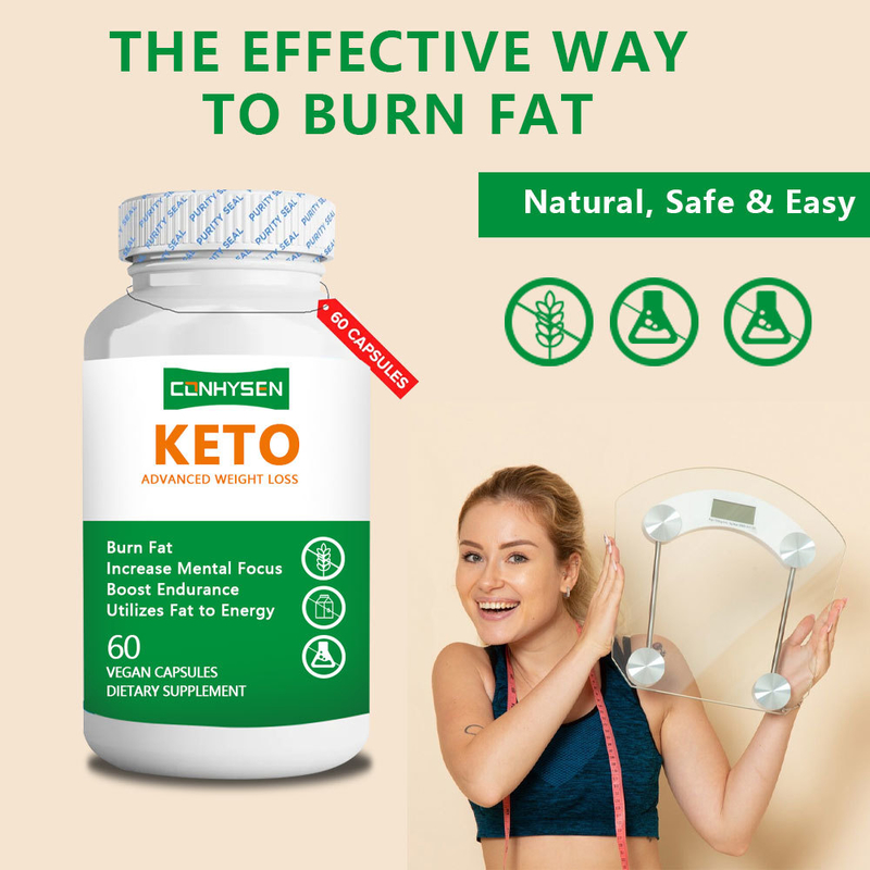 Factory Supply Utilizes Fat to Energy KETO Capsules Natural Safe Weight Loss Capsule