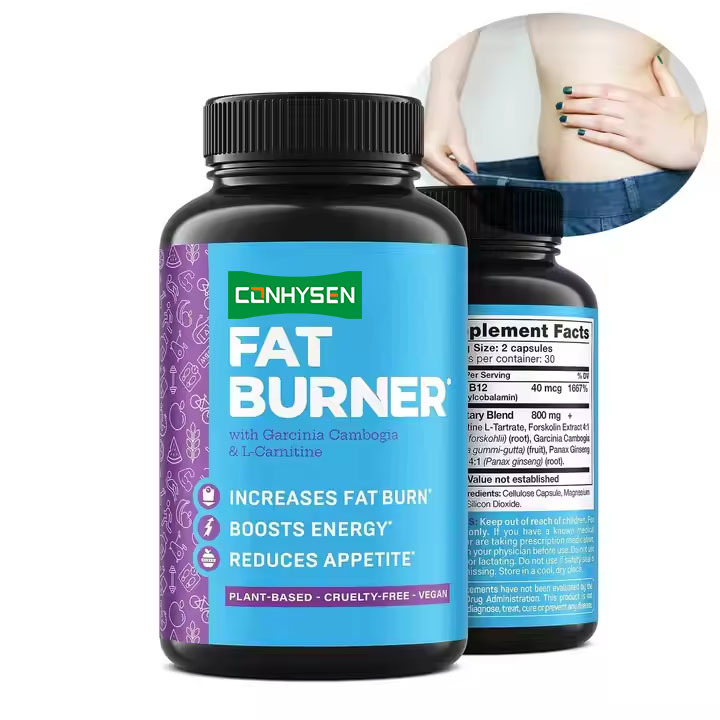 Premium Plant-Based Fat Burner with Garcinia Cambogia L-Carnitine Boost Metabolism Reduce Appetite Detox Energize