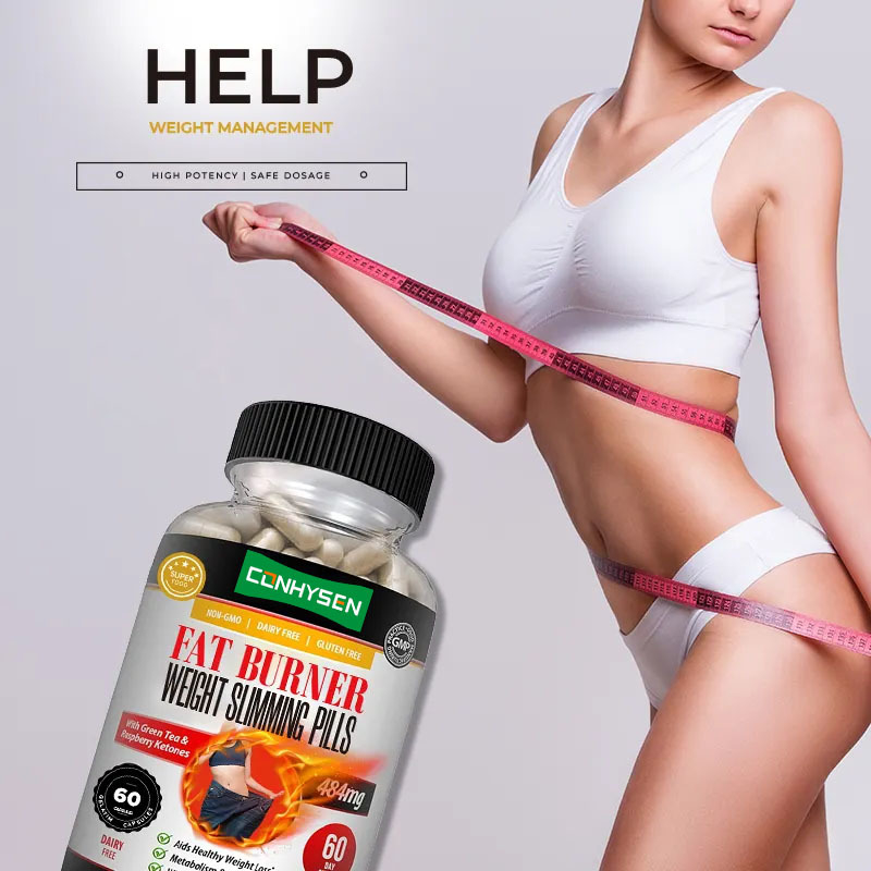 Premium Natural Fat Burner Capsules with Green Tea Raspberry Ketones Weight Management Support