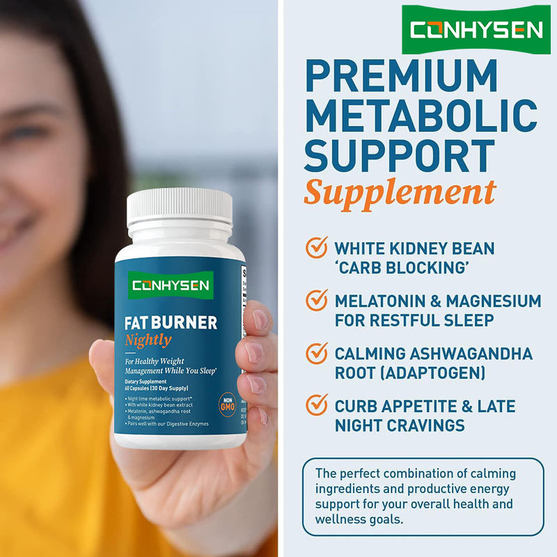 Slimming Supplement Night Time Fat Burner Super Slim Capsule for Woman and Men