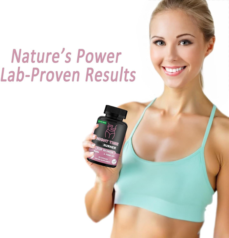 Night Time Fat Burner for Women Burn Fat Tone Up While You Sleep Lab-Proven Formula