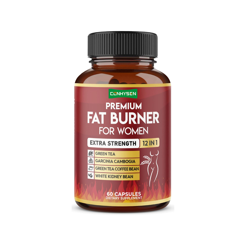 Extra Strength 12-in-1 Fat Burner for Women Vegan Capsules with Green TeaGarcinia Cambogia White Kidney Bean Metabolism Digestion Support