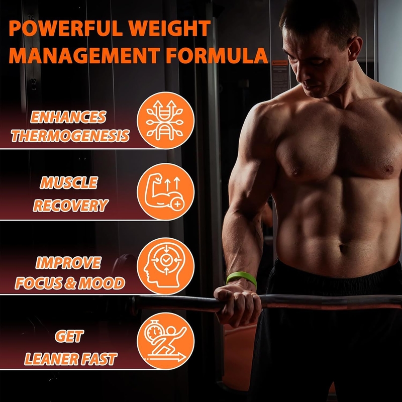 Advanced Thermogenic Fat Burner with Acetyl-L-Carnitine Boost Metabolism Energy Appetite Control Veggie Capsules