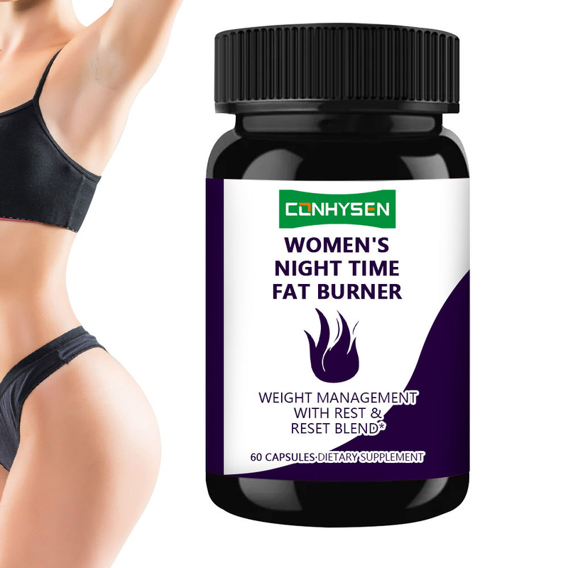 Hot Sale Women's Night Time Fat Burner Capsules Supports Healthy Blood Pressure & Calm Mood Slimming Capsules