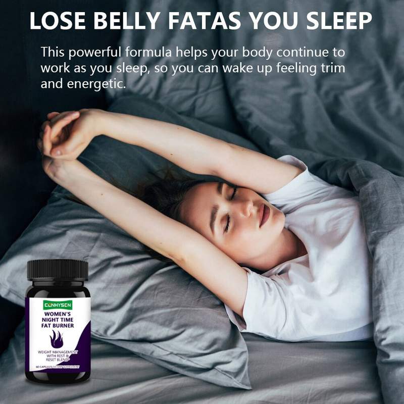 Hot Sale Women's Night Time Fat Burner Capsules Supports Healthy Blood Pressure & Calm Mood Slimming Capsules