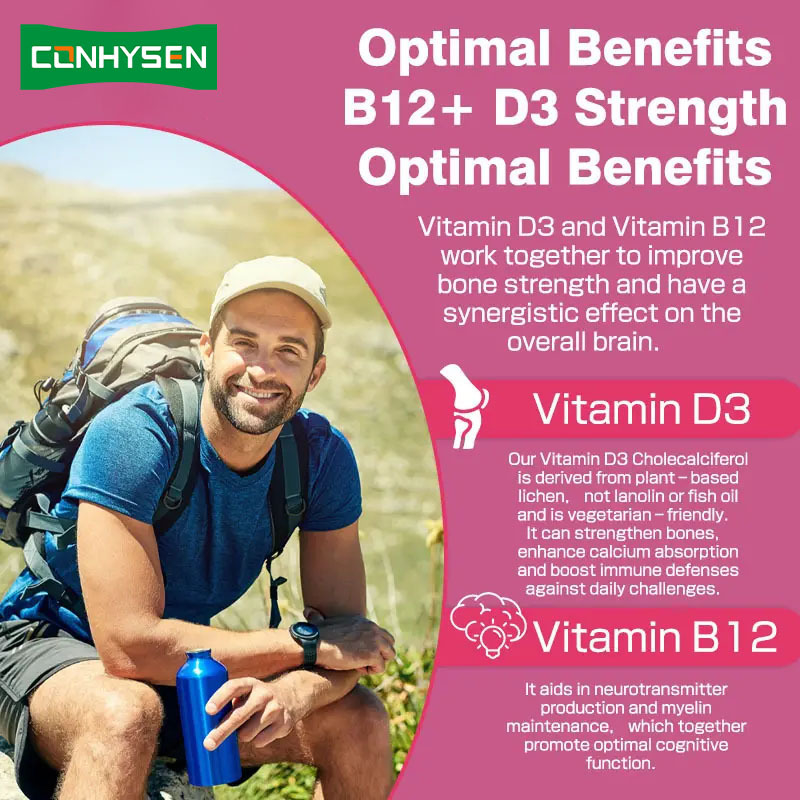 Private Label Vitamin B12 Gummies Boosts Energy Promote Heart Health Maintain Overall Health Natural Supply