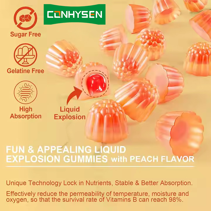 OEM ODM Complex Vitamin D3+K2 Sugar Free Gummies for Adults Immune Support Gummies