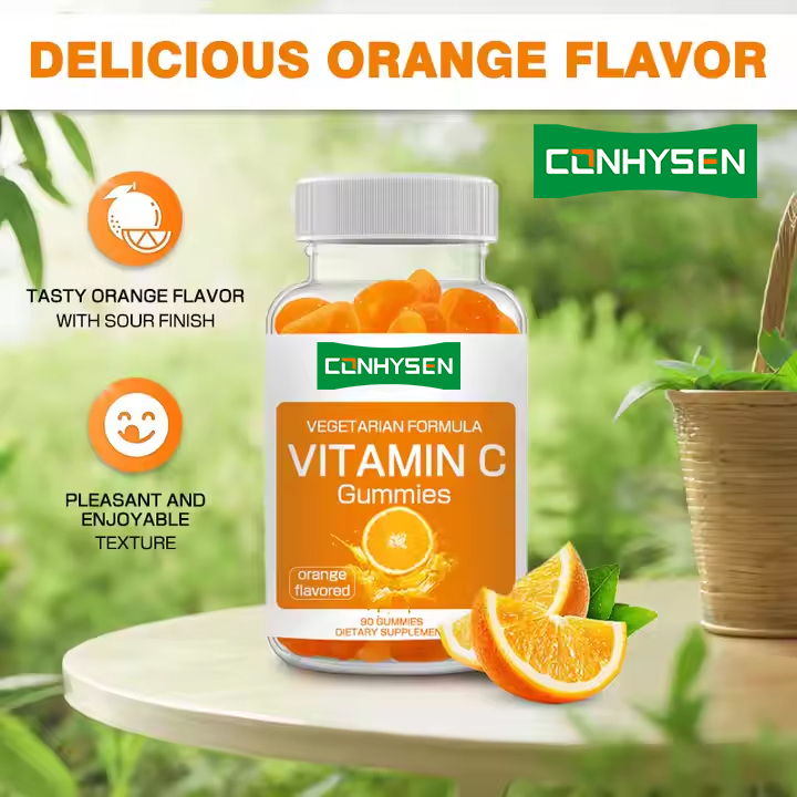 Vitamin C Orange Fruit Extract Gummies Healthy Hair & Redeces Cardiovacular Risk Vitamin C Gummies