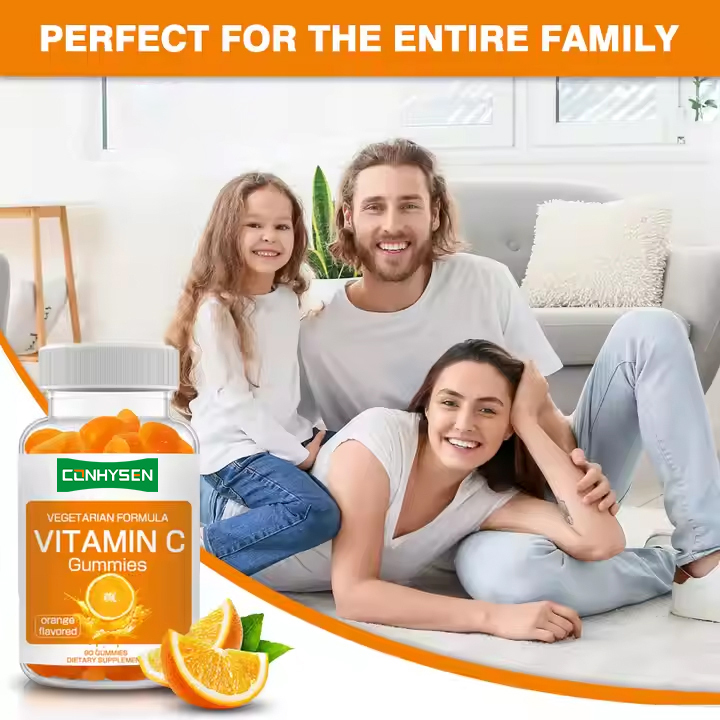 Vitamin C Orange Fruit Extract Gummies Healthy Hair & Redeces Cardiovacular Risk Vitamin C Gummies