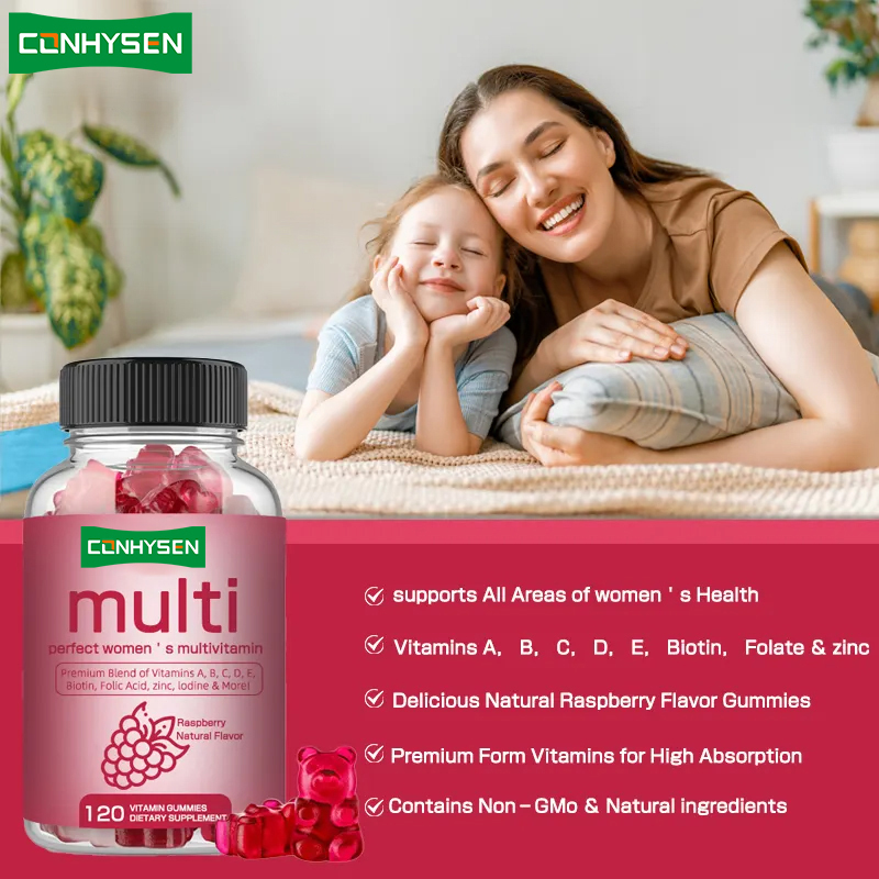 Multivitamin Gummies Vitamin B Biotin Women for Immunity Health Supplement for Vitamin C Gummies