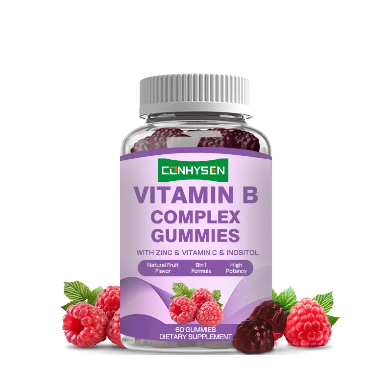 Vitamin B Complex Gummies for Immunity Booster Vitamin C Folate Dietary Supplement Vitamin B
