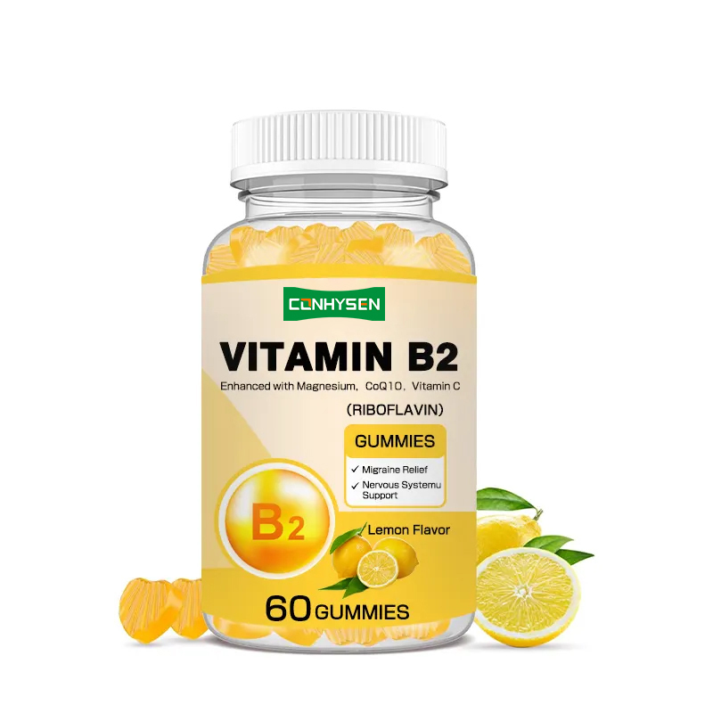 Vitamin B2 Gummies Boost Energy Metabolism Skin Support Eye Cellular Protection Vegan Friendly Riboflavin