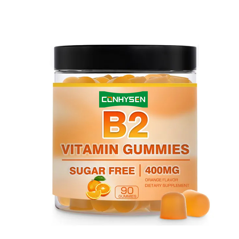Premium Vitamin B2 Gummies with CoQ10 Boost Metabolism Supports Nervous System Health Supplements