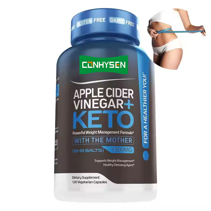 Private Label Supports Detoxifying Ketone ACV Capsules Advanced Weight Loss Pills and Apple Cider Vinegar Capsules