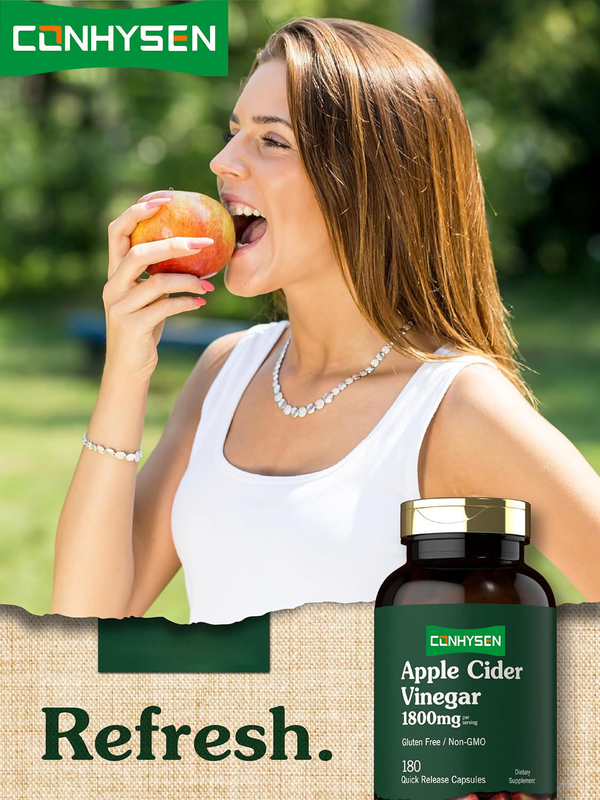 OEM Private Label Body Slimming ACV Pills Supplement With Vitamin & Zinc Organic Apple Cider Vinegar Capsules