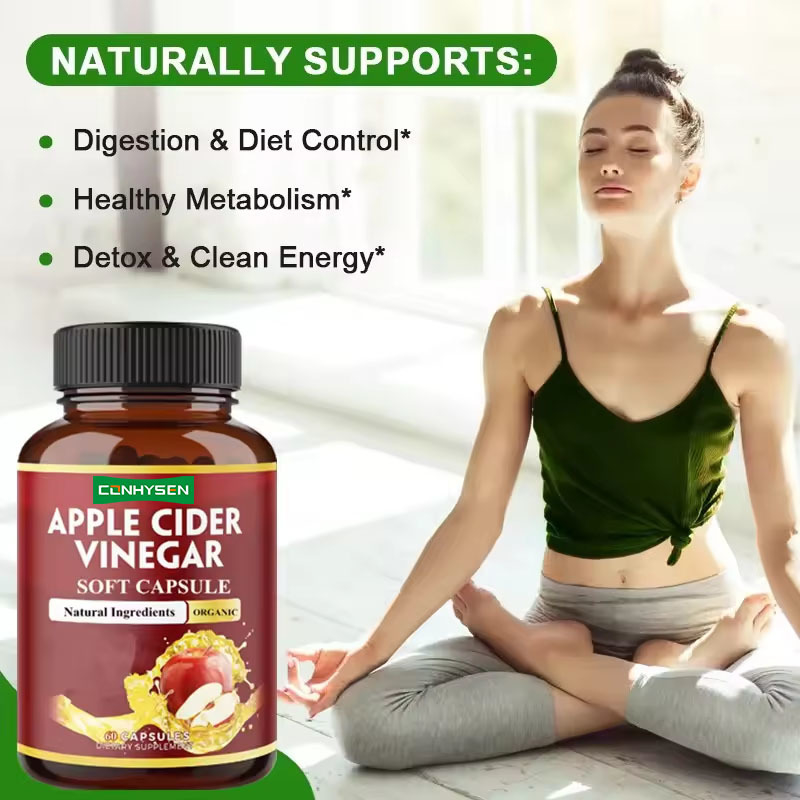 Wellbody OEM/ODM Private Label Factory Supply Halal Natural Organic KETO Apple Cider Vinegar Capsules for Body Shaped