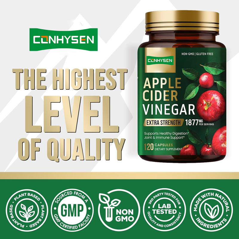 OEM Natural Ketone ACV Capsules Weight Loss Organic Sugar-Free Flat Belly Apple Cider Vinegar Capsules Weight Loss Gummy Candies Dietary Fiber